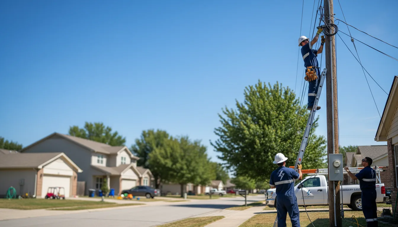 Residential electrician providing installation services in Concordia, MO